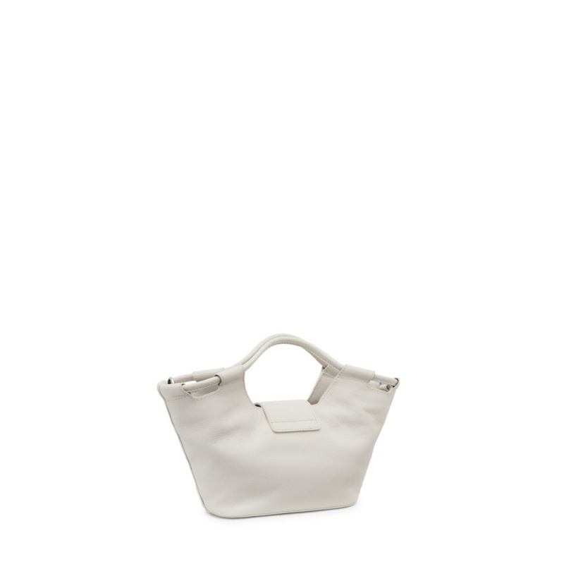 Bolsa de Mano TOUS Small white Tote bag Sun Mujer Blancos | 6150YGBLI