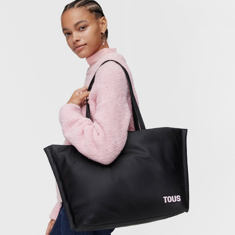 Bolsa de Mano TOUS Tote bag Cushion Mujer Negros | 9148QRYSF