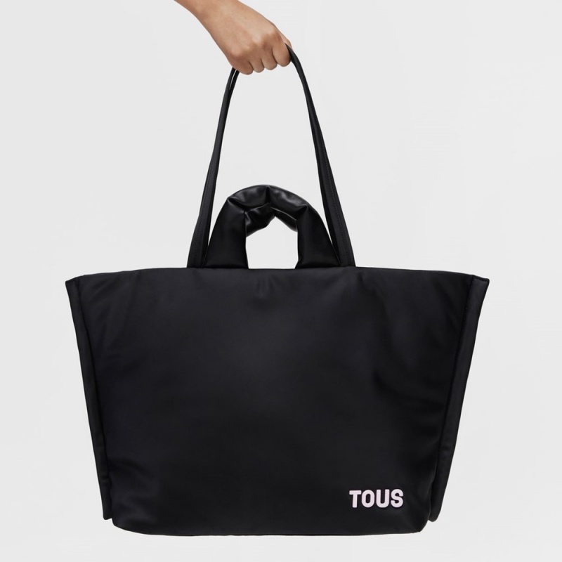 Bolsa de Mano TOUS Tote bag Cushion Mujer Negros | 9148QRYSF