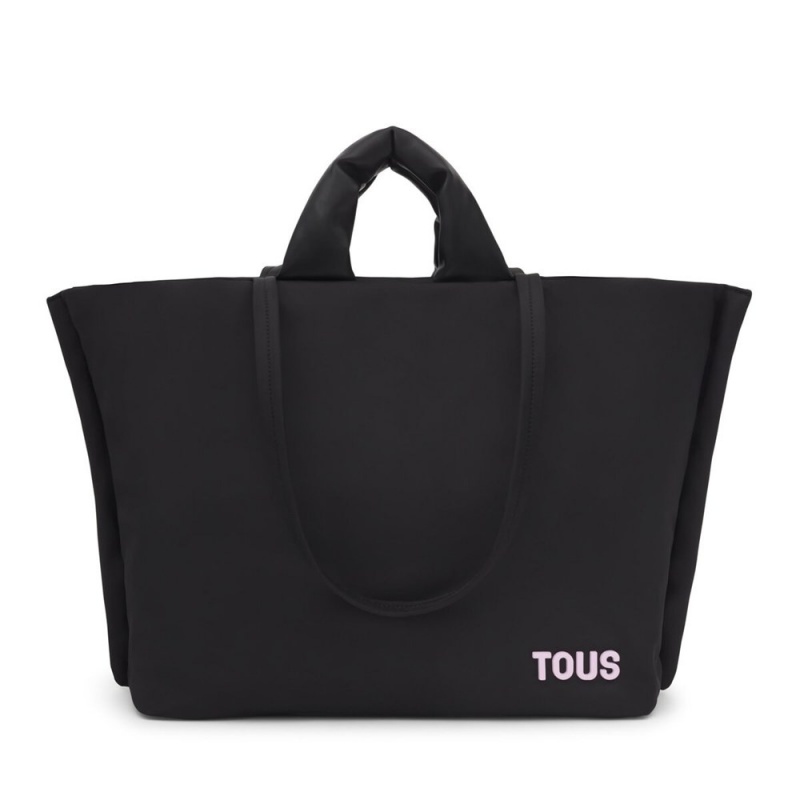 Bolsa de Mano TOUS Tote bag Cushion Mujer Negros | 9148QRYSF