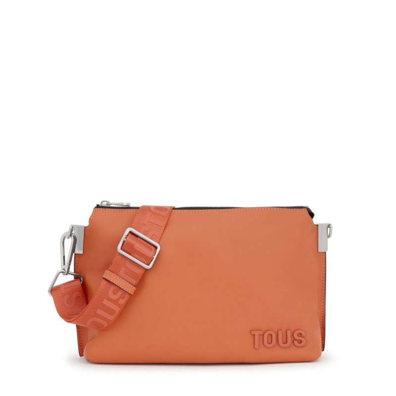 Bolsa de Mano TOUS leather Crossbody Bags Candy Mujer Naranjas | 0846HBKLY