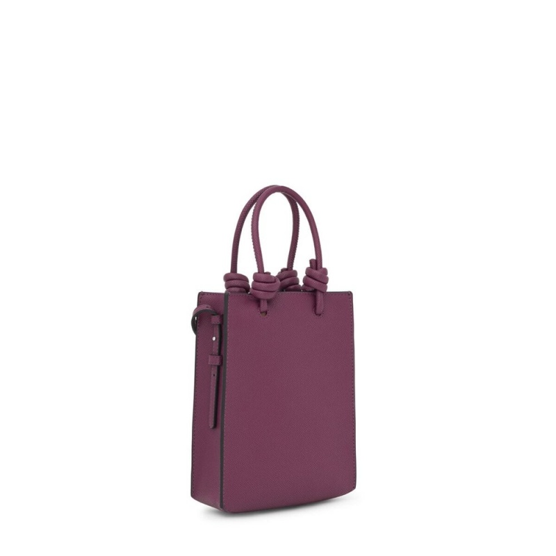 Bolsas Hombro TOUS La Rue New Pop Minibag Mujer Vino | 3154OFHGL