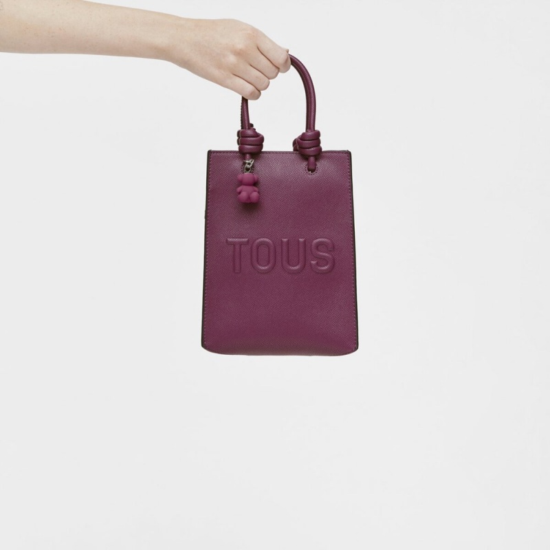 Bolsas Hombro TOUS La Rue New Pop Minibag Mujer Vino | 3154OFHGL