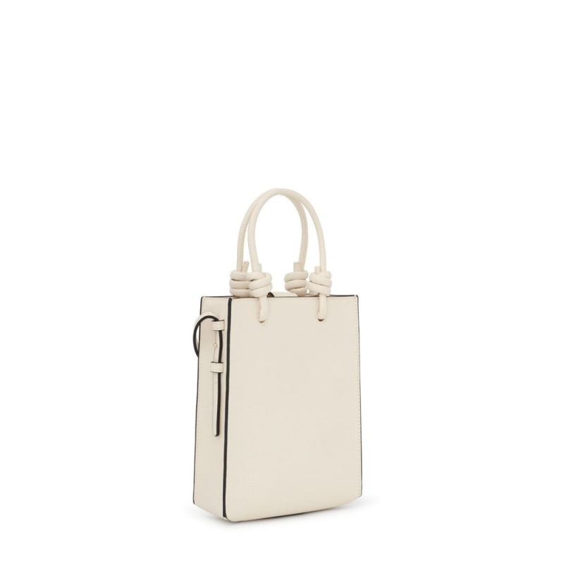 Bolsas Hombro TOUS La Rue New Pop Minibag Mujer Beige | 6523DCWJX