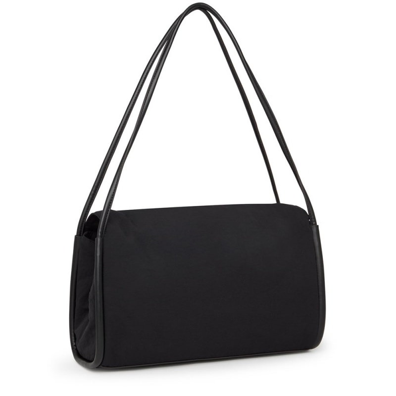 Bolsas Hombro TOUS Large Empire Algodon Mujer Negros | 9867ASQPO