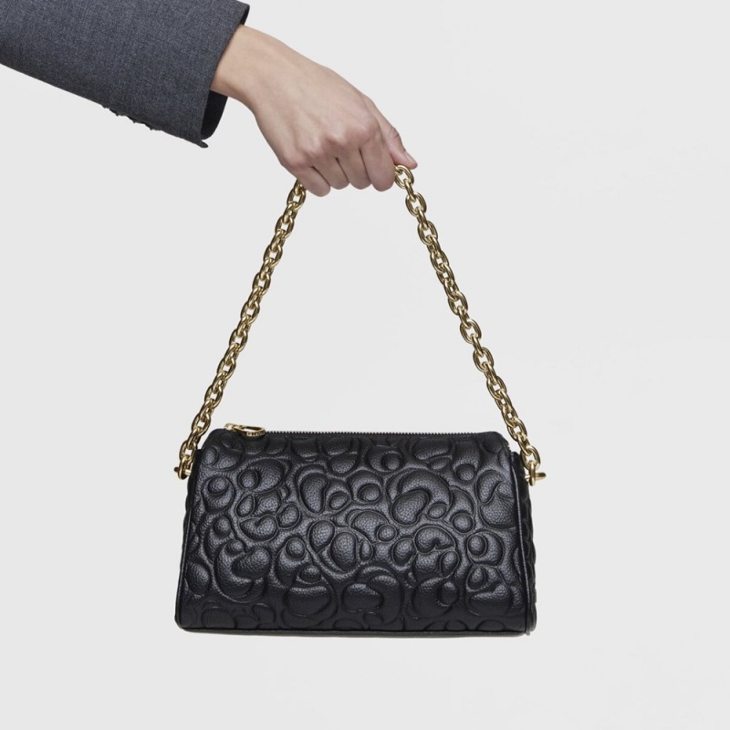 Bolsas Hombro TOUS Large Greta Mujer Negros | 2845HNCKV