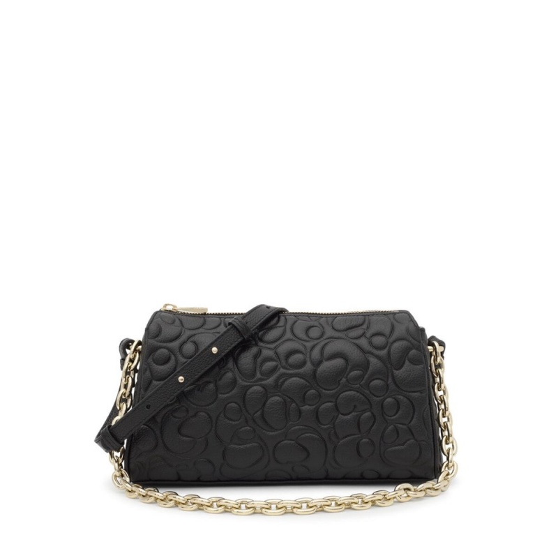 Bolsas Hombro TOUS Large Greta Mujer Negros | 2845HNCKV