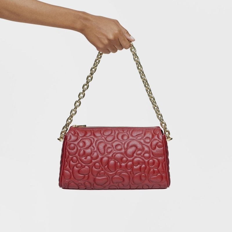 Bolsas Hombro TOUS Large red Greta Mujer Rojos | 0465IWUDN