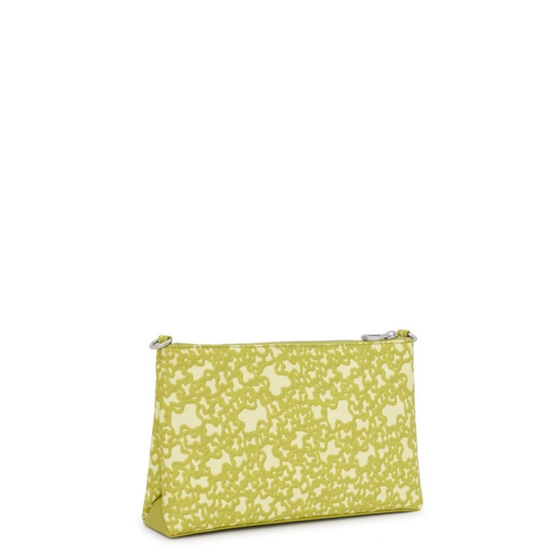 Bolsas Hombro TOUS Lime Kaos Mini Evolution Planos Mujer Verdes Claro | 7659TDCNB