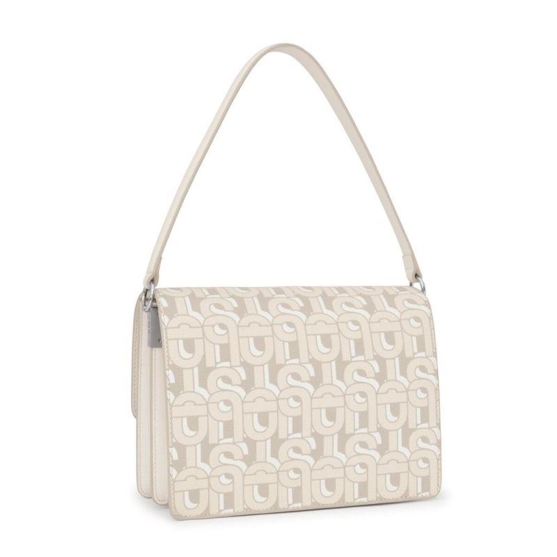 Bolsas Hombro TOUS Medium Audree MANIFESTO Mujer Beige | 0961FMKLU