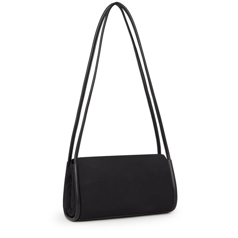 Bolsas Hombro TOUS Medium Empire Algodon Mujer Negros | 4509EYOGN