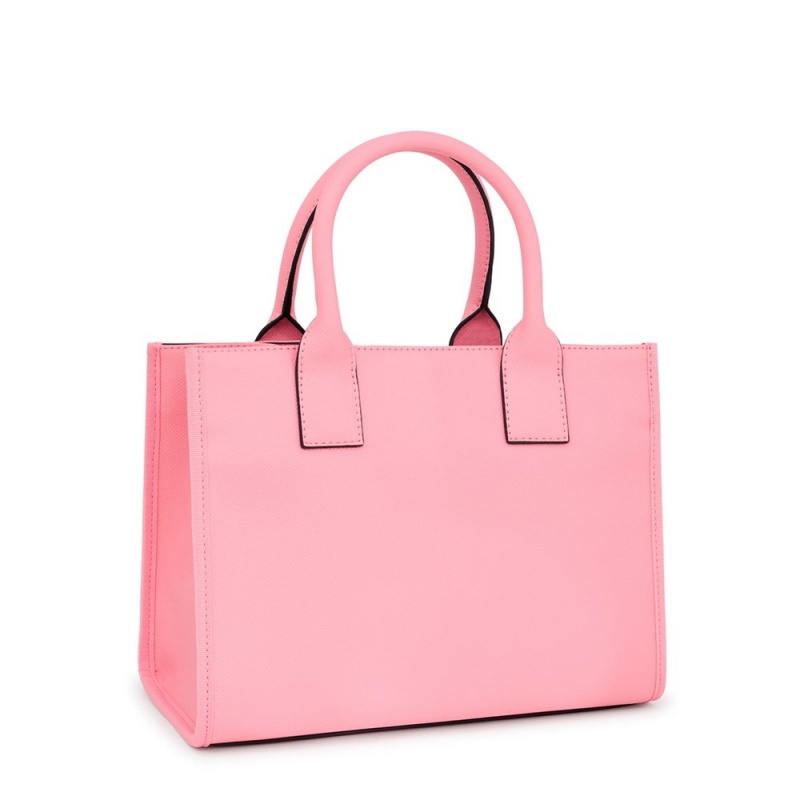 Bolsas Hombro TOUS Medium La Rue Amaya Shopping bag Mujer Rosas | 2863AIFKO