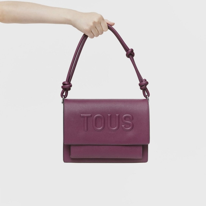 Bolsas Hombro TOUS Medium La Rue New Audree Mujer Vino | 2105VLZTD