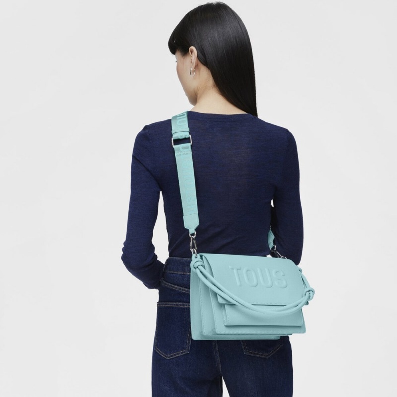 Bolsas Hombro TOUS Medium La Rue New Audree Mujer Azules | 6297RUKVO