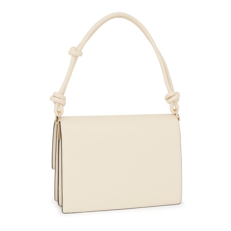 Bolsas Hombro TOUS Medium La Rue New Audree Mujer Beige | 7958TCKUW