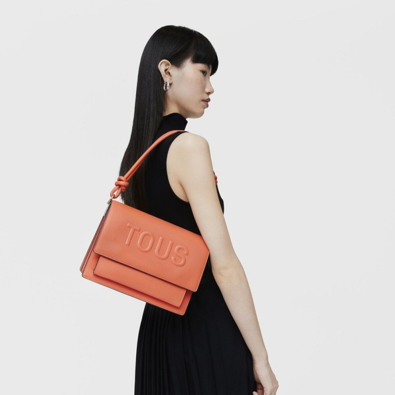 Bolsas Hombro TOUS Medium La Rue New Audree Mujer Naranjas | 2781MTSZV