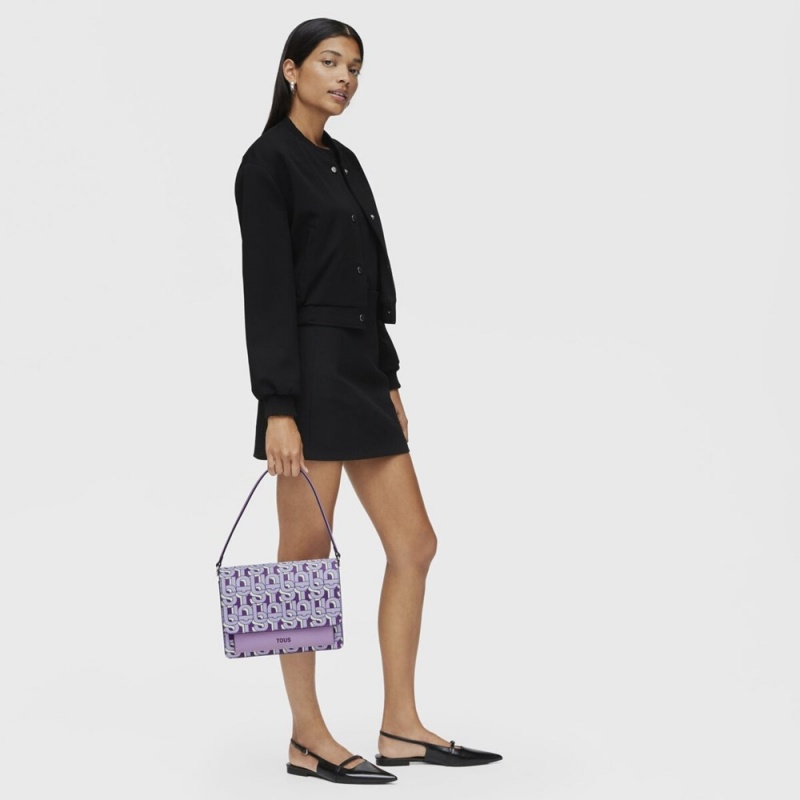 Bolsas Hombro TOUS Medium mauve Audree MANIFESTO Mujer Morados | 4357ONIYM