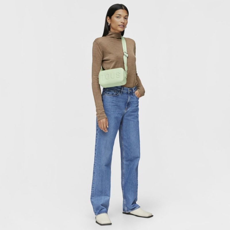 Bolsas Hombro TOUS Mint La Rue New Crossbody reporter bag Mujer Verde Menta Verdes | 9360AYLRG