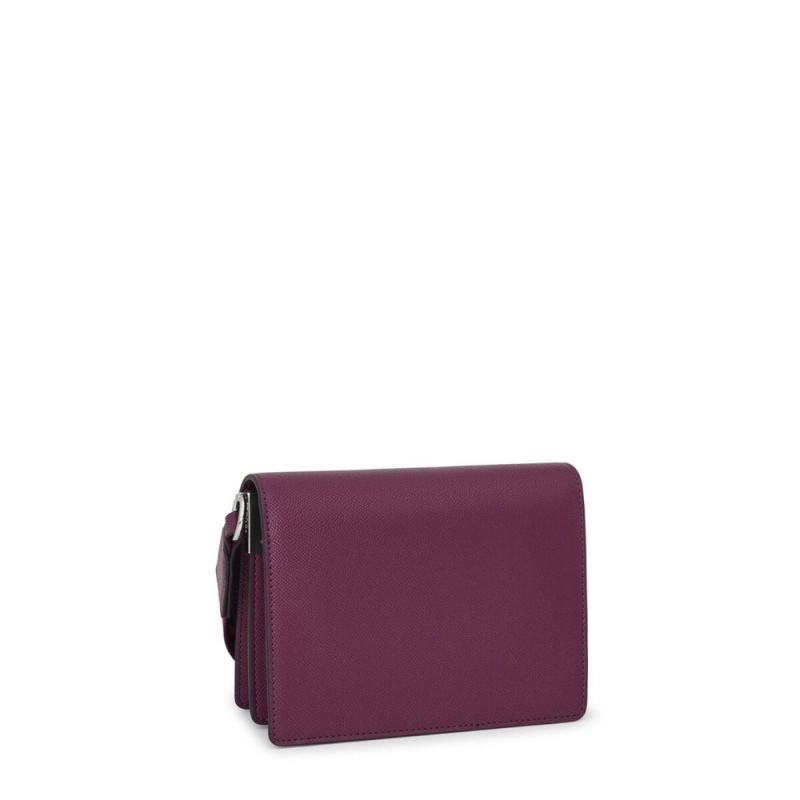 Bolsas Hombro TOUS Small La Rue New Audree Mujer Vino | 6497OVTSJ