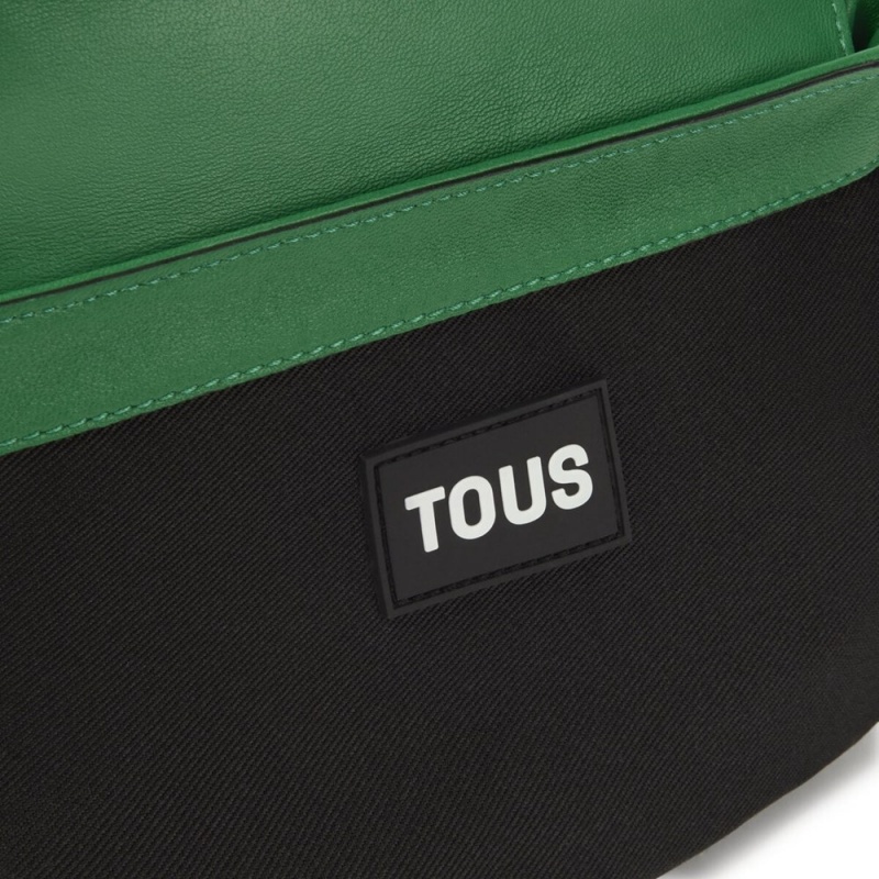 Bolsas Hombro TOUS Small leather Bold Bear Mujer Verdes | 6592PQEHI