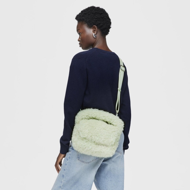 Bolsas Hombro TOUS Small mint Carol Warm Mujer Verde Menta Verdes | 2056IPZGB