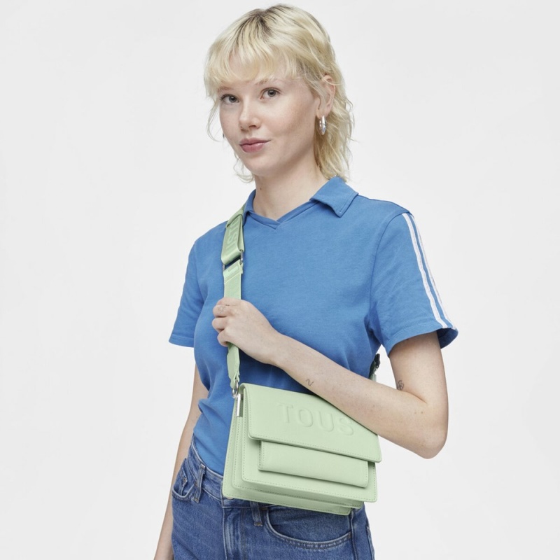 Bolsas Hombro TOUS Small mint La Rue New Audree Mujer Verde Menta Verdes | 2756PQBYR