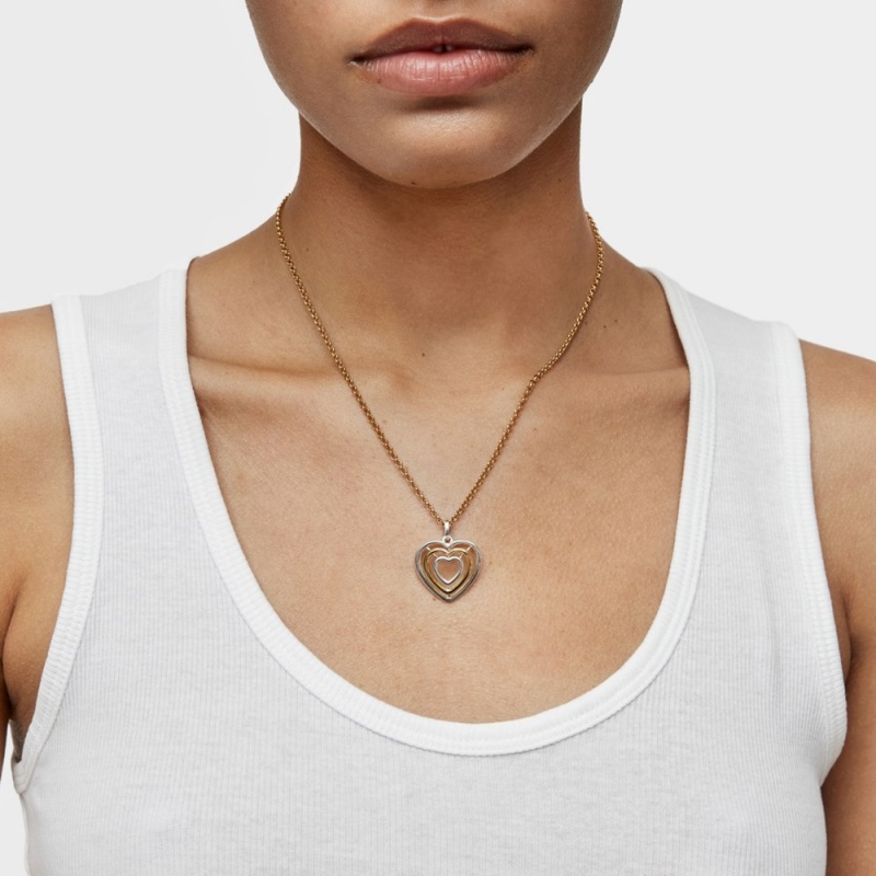 Colgantes TOUS Bickie two-tone triple heart Mujer Negros | 7910IRSLH