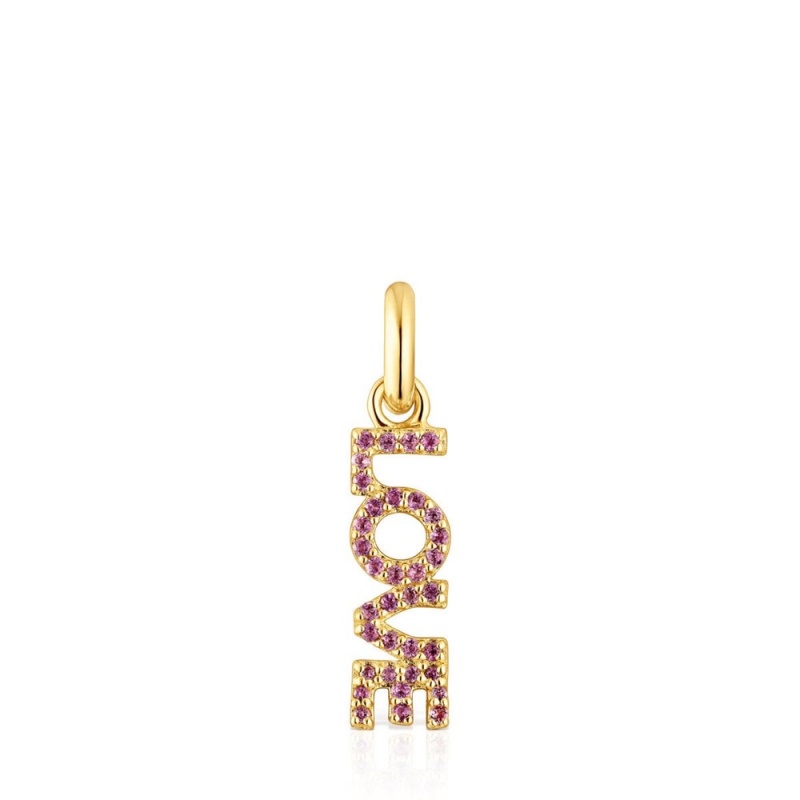 Colgantes TOUS Crossword Love with amethyst Mujer Plateados | 2405GEWOU