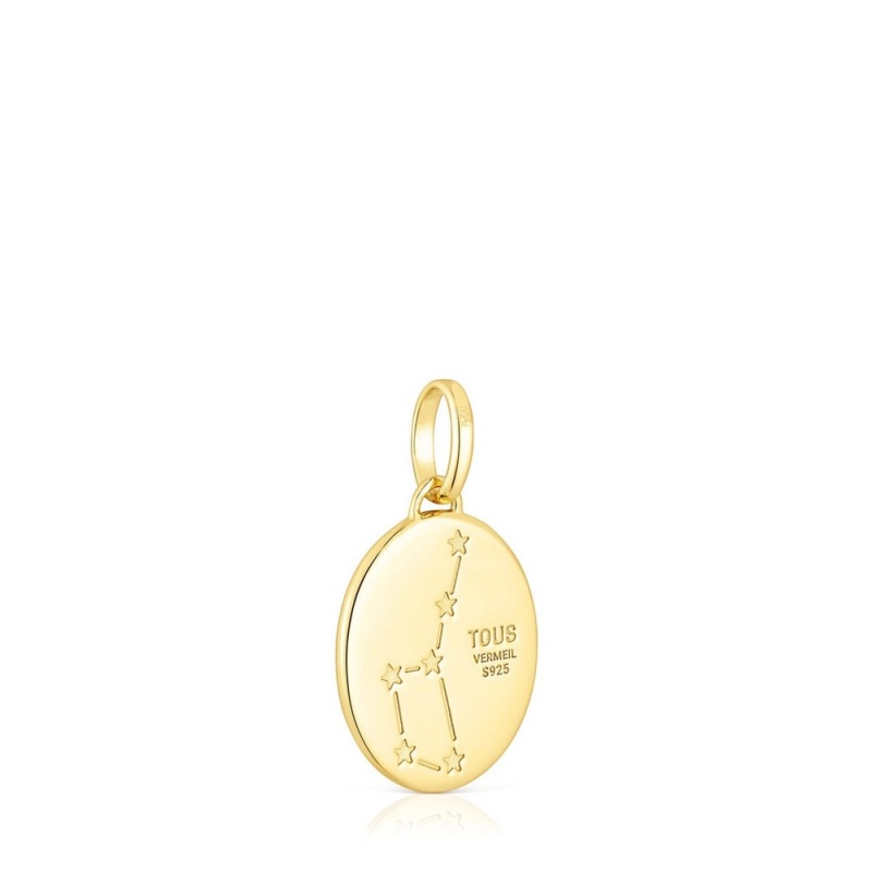 Colgantes TOUS Leo in vermeil with mother-of-pearl topazes Horoscope Mujer Plateados | 6794GWJBQ