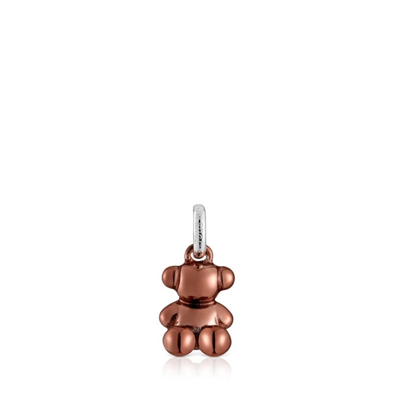 Colgantes TOUS Small Bold Bear coppery-steel bear Mujer Rosas Grises | 0694BVXEA