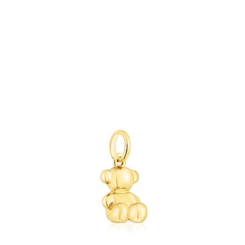 Colgantes TOUS Small vermeil Bold Bear Mujer Plateados | 1057NKOAZ