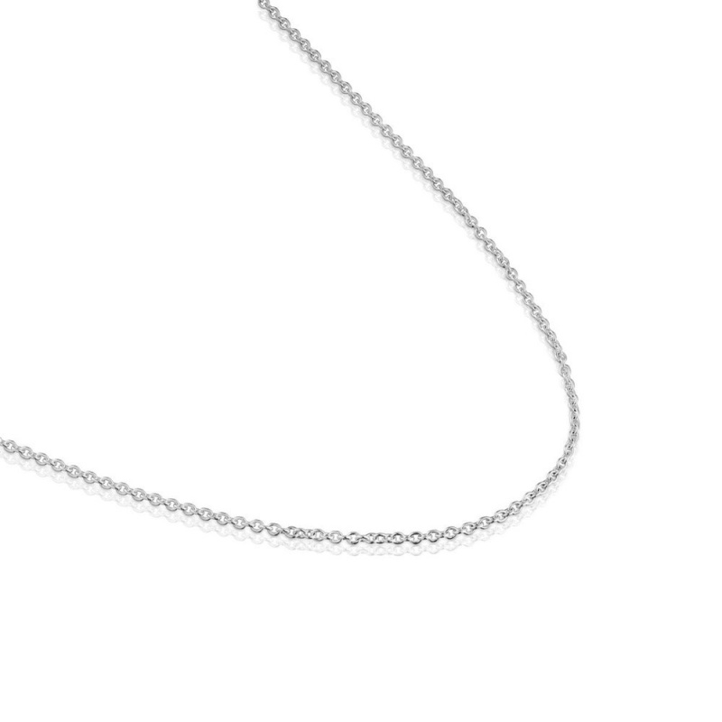 Colgantes TOUS Sterling Basics Choker with rings Mujer Plateados | 4965BVWDJ