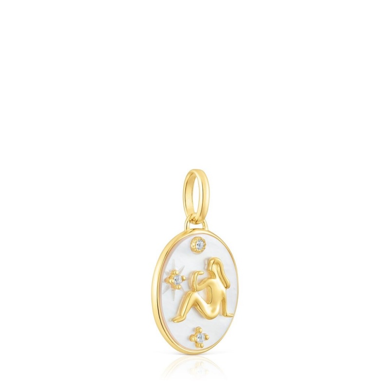 Colgantes TOUS Virgo in vermeil with mother-of-pearl topazes Horoscope Mujer Plateados | 8295ITOXZ