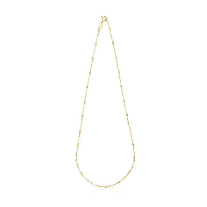 Collares TOUS Basics vermeil choker with interspersed beads Mujer Plateados | 2458BMNVZ