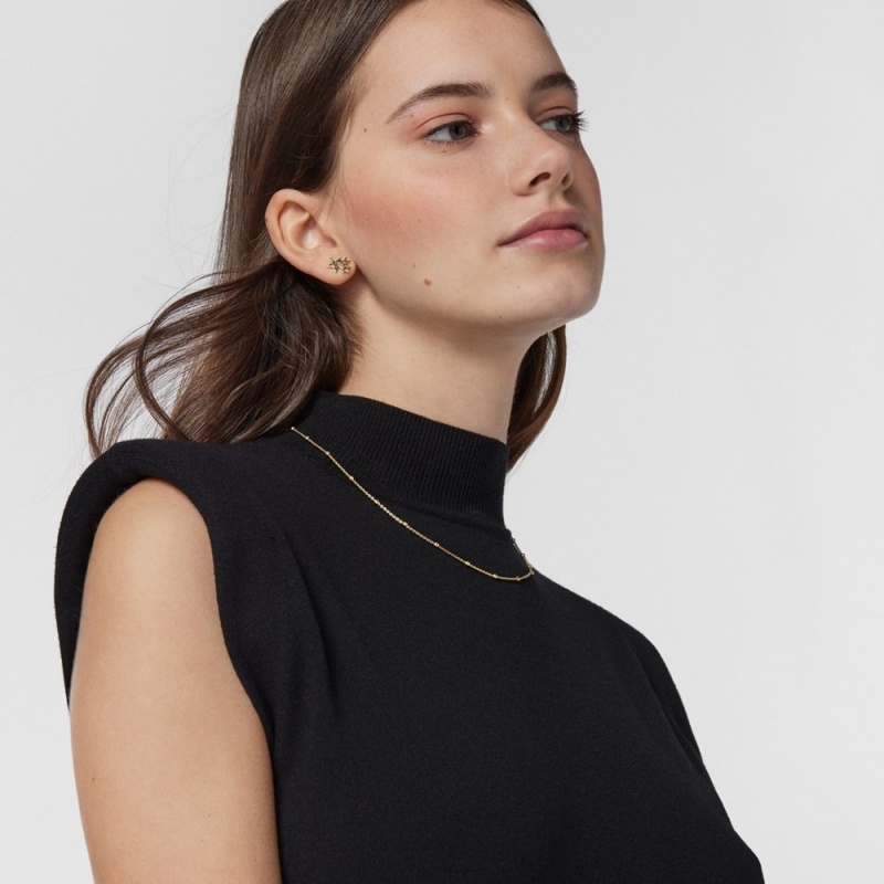 Collares TOUS Basics vermeil choker with interspersed beads Mujer Plateados | 2458BMNVZ