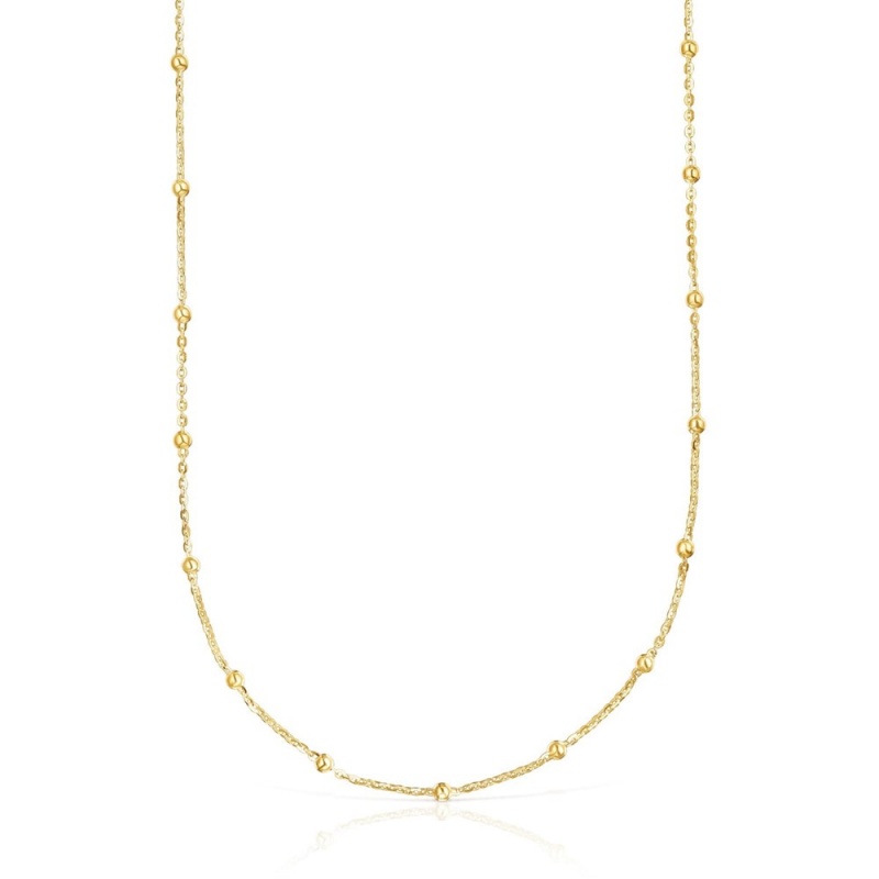 Collares TOUS Basics vermeil choker with interspersed beads Mujer Plateados | 2458BMNVZ