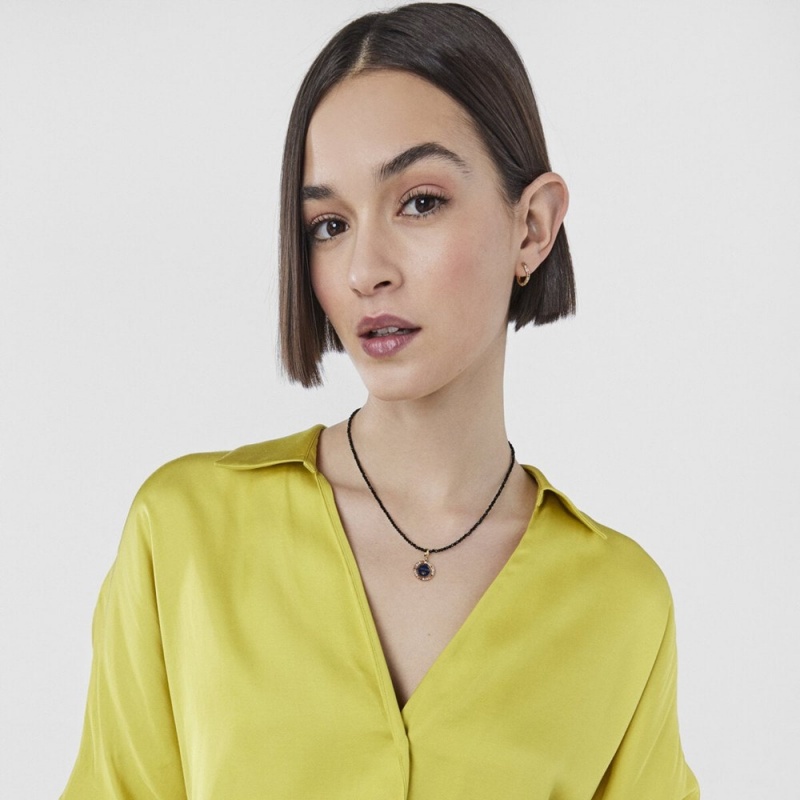 Collares TOUS Camille with onyx Mujer Negros | 4967NUSAD