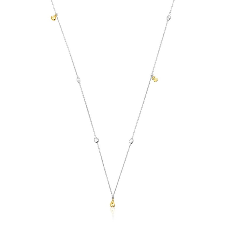 Collares TOUS Two-tone Joy Bits necklace with combined motifs Mujer Plateados | 2789GSFHW