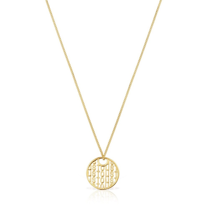 Collares TOUS vermeil Logo Mujer Plateados | 0425WYADM