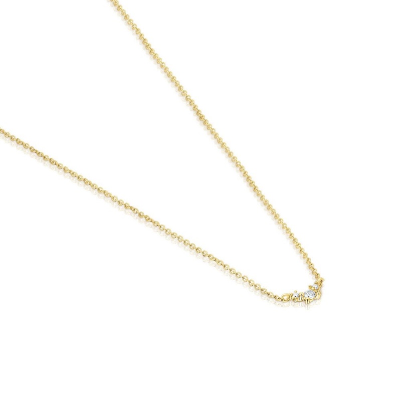 Collares TOUS with diamonds Les Classiques Mujer Dorados | 8174TRZYB