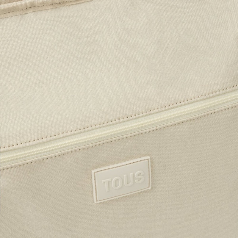 Mochilas TOUS Large MANIFESTO Mujer Beige | 8364YULBZ