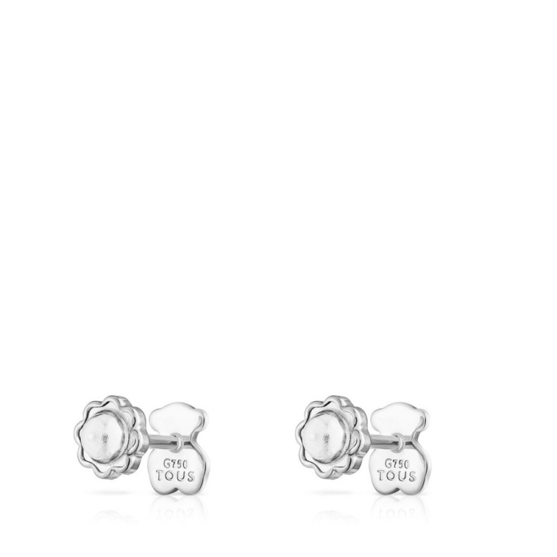 Pendientes TOUS Baby Mujer Blancos Dorados | 8417RTIBV