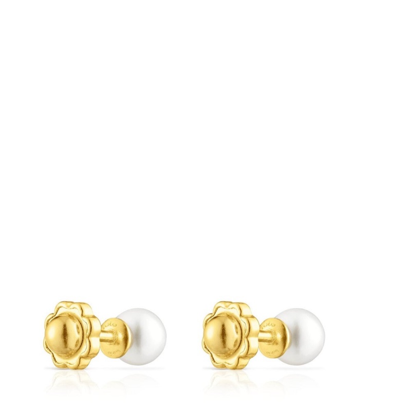 Pendientes TOUS Baby with pearls Mujer Dorados | 4970MCVDL