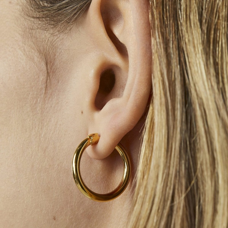 Pendientes TOUS Basics small in Vermeil Mujer Plateados | 8975VZDMW