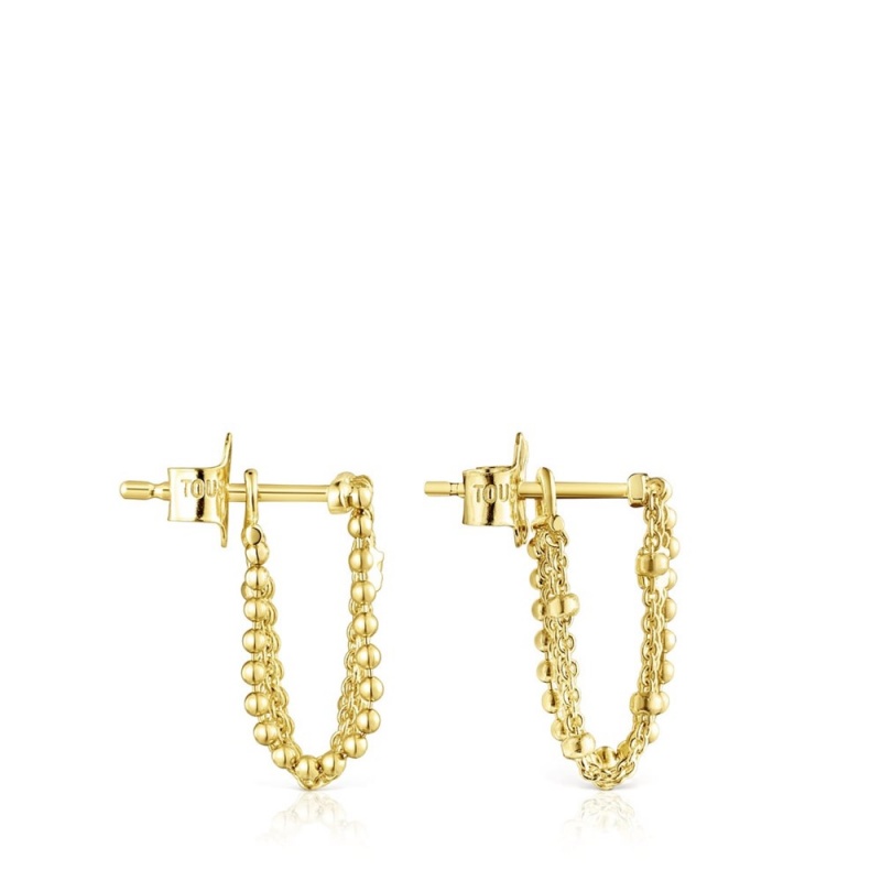 Pendientes TOUS Cool Joy with four chains Mujer Dorados | 9765GIQRP