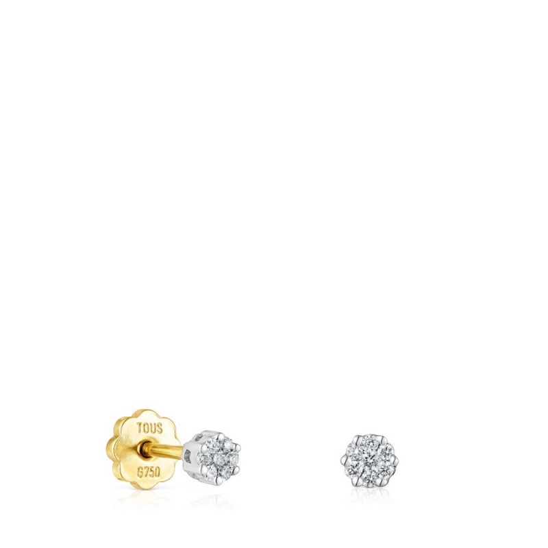 Pendientes TOUS Diamonds 0.08ct Mujer Dorados | 6850SBZJM