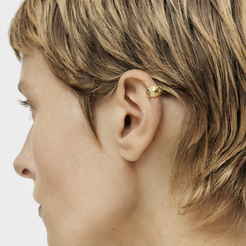 Pendientes TOUS Earcuff with 18kt plating over Dybe Mujer Dorados Plateados | 7054YFOSU