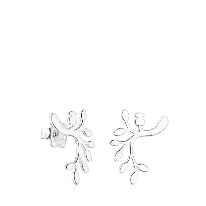 Pendientes TOUS Fragile Nature leaves Mujer Plateados | 3980JVITP