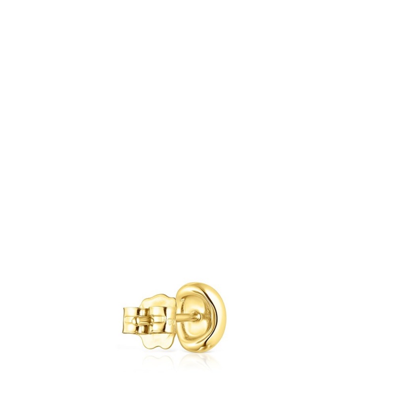 Pendientes TOUS Hav oval in with diamonds Mujer Dorados | 4931NTLPQ