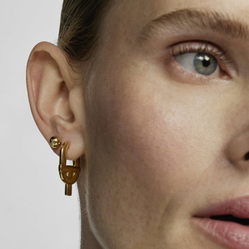 Pendientes TOUS Large Manifesto with 18kt plating over Mujer Dorados Plateados | 4895SWXZM